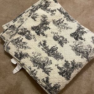 Black and white quilt